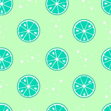 Kireç yeşili, pürüzsüz desen. Vektör tasarımı.