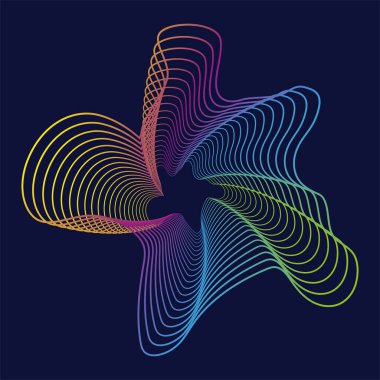 Optik illüzyonla soyut renkli arka plan. Vektör tasarımı.