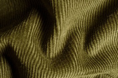 Kadife kumaşın kırışıklığı.