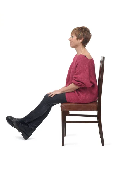 청바지를 바지를 여자가 긴장을 배경에 다리를 — 스톡 사진