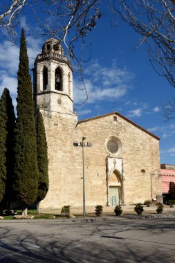 Banyoles, Girona 'daki Sant Esteve Manastırı, Katalonya, İspanya