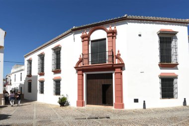 İspanya, Endülüs, Sevilla 'nın eski Carmona kasabasında birkaç sokak.