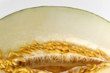 Çekirdekli bir kavunun ayrıntısı