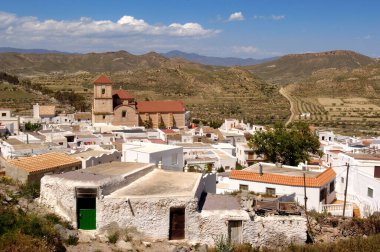 town of Lucainena de las Torres, Almeria Province, Andalusia, Spain clipart