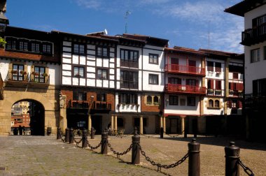 Guipuzcoa Meydanı, Hondarribia, Guipuzcoa, Bask Ülkesi, İspanya
