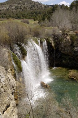 Molino de San Pedro Şelalesi, El Vallecillo de Noguera, Albarracin dağı, Teruel ili, Aragon, İspanya