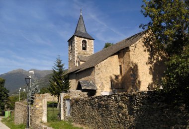 Sant Pau o Sant LLoren Kilisesi Mont, Vielha e Mijaran, Leida ili, Aran Vadisi, Katalonya, İspanya