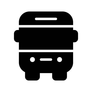 Okul servisinin illüstrasyon vektör grafik simgesi. Katı Biçim Simgesi. Eğitim Temalı Simge. Beyaz arkaplanda vektör çizimi izole edildi. Web sitesi veya uygulama tasarımı için mükemmel.