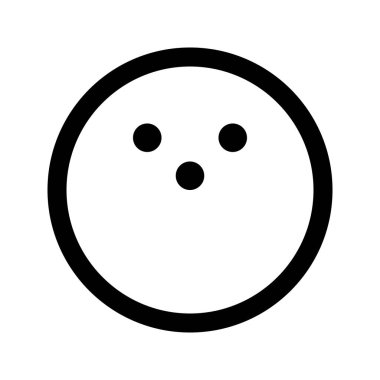 Bowling topunun görsel ikonu. Taslak Biçim Simgesi. Spor Temalı Simge. Beyaz arkaplanda vektör çizimi izole edildi. Web sitesi veya uygulama tasarımı için mükemmel.