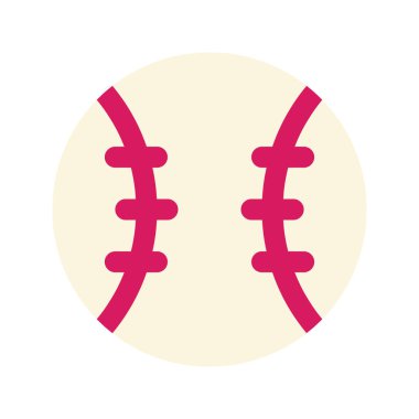 Beyzbol 'un illüstrasyon vektör grafik simgesi. Düz Biçim Simgesi. Spor Temalı Simge. Beyaz arkaplanda vektör çizimi izole edildi. Web sitesi veya uygulama tasarımı için mükemmel.