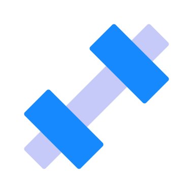 Dumbbell 'ın görsel vektör grafik simgesi. Düz Biçim Simgesi. Spor Temalı Simge. Beyaz arkaplanda vektör çizimi izole edildi. Web sitesi veya uygulama tasarımı için mükemmel.