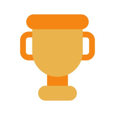 Ödül 'ün illüstrasyon vektör grafik simgesi. Düz Biçim Simgesi. Spor Temalı Simge. Beyaz arkaplanda vektör çizimi izole edildi. Web sitesi veya uygulama tasarımı için mükemmel.