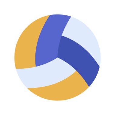Voleybol 'un görsel vektör grafik simgesi. Düz Biçim Simgesi. Spor Temalı Simge. Beyaz arkaplanda vektör çizimi izole edildi. Web sitesi veya uygulama tasarımı için mükemmel.