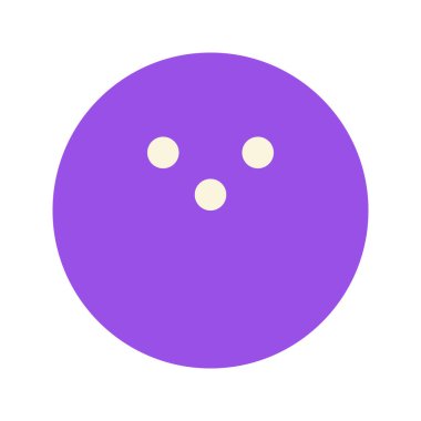 Bowling topunun görsel ikonu. Düz Biçim Simgesi. Spor Temalı Simge. Beyaz arkaplanda vektör çizimi izole edildi. Web sitesi veya uygulama tasarımı için mükemmel.