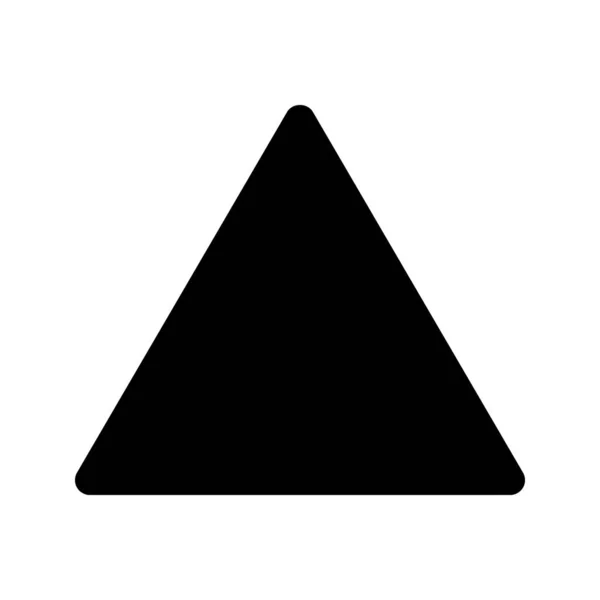 Εικονογράφηση Διανυσματικής Γραφικής Εικόνας Του Τριγώνου Εικονίδιο Στερεού Στυλ Σχήμα — Διανυσματικό Αρχείο