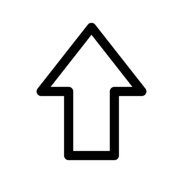 Icono Gráfico Vectorial Ilustración Arrow Icono Estilo Esquema Icono Temático — Vector de stock