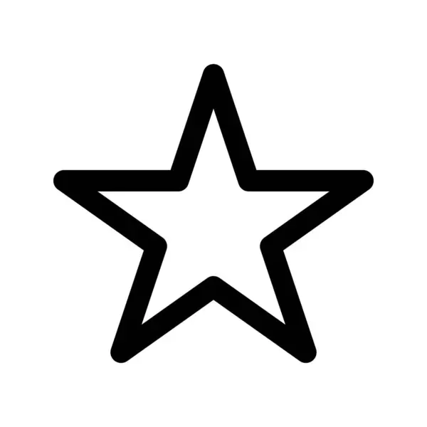 Icono Gráfico Vectorial Ilustración Star Icono Estilo Esquema Icono Temático — Vector de stock