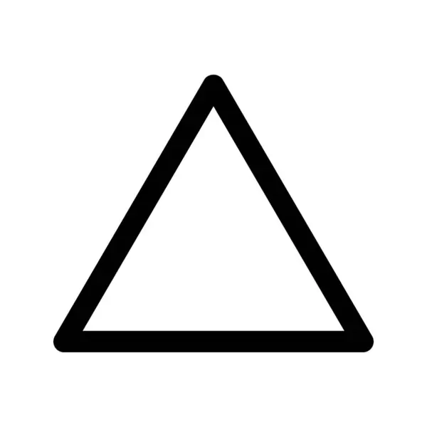 Εικονογράφηση Διανυσματικής Γραφικής Εικόνας Του Τριγώνου Εικονίδιο Περίγραμμα Στυλ Σχήμα — Διανυσματικό Αρχείο