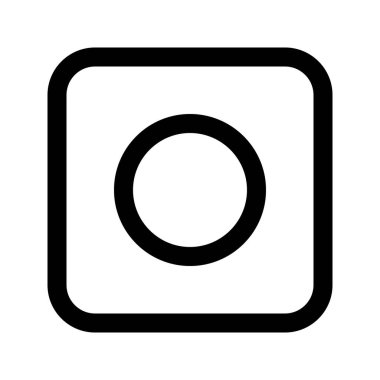 Kayıt yapmanın illüstrasyon vektör grafik simgesi. Taslak Biçim Simgesi. Çokluortam Temalı Simge. Beyaz arkaplanda vektör çizimi izole edildi. Web sitesi veya uygulama tasarımı için mükemmel.