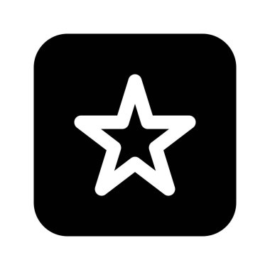 Rate 'in görsel vektör grafik simgesi. Katı Biçim Simgesi. Çokluortam Temalı Simge. Beyaz arkaplanda vektör çizimi izole edildi. Web sitesi veya uygulama tasarımı için mükemmel.