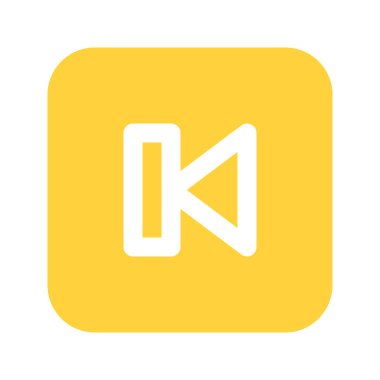 Back Song 'un görsel vektör grafik simgesi. Düz Biçim Simgesi. Çokluortam Temalı Simge. Beyaz arkaplanda vektör çizimi izole edildi. Web sitesi veya uygulama tasarımı için mükemmel.