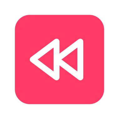 Ters Şarkı 'nın illüstrasyon vektör grafik simgesi. Düz Biçim Simgesi. Çokluortam Temalı Simge. Beyaz arkaplanda vektör çizimi izole edildi. Web sitesi veya uygulama tasarımı için mükemmel.