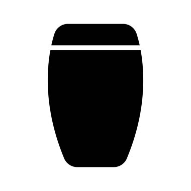 Uzun eteğin görsel vektör grafik simgesi. Katı Biçim Simgesi. Kıyafet Temalı Simge. Beyaz arkaplanda vektör çizimi izole edildi. Web sitesi veya uygulama tasarımı için mükemmel.