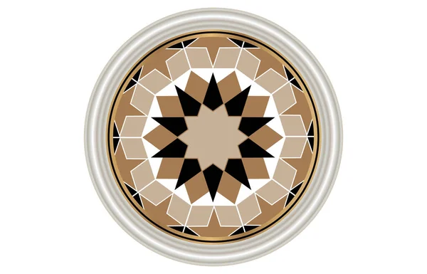 Klasyczny Styl Dekoracyjny Okrągły Sufit Rosette — Zdjęcie stockowe