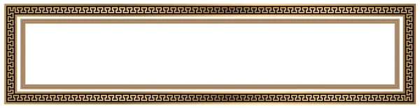 Embossed Decorative Long Frame White Background — Stock Photo, Image