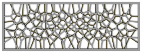 Stretch ceiling decoration image. 3d Geometric pattern in the form of lattice.