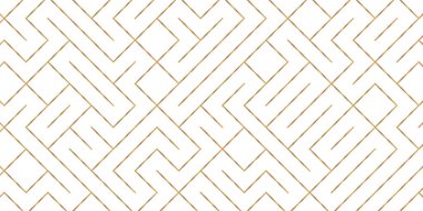 1Gold color maze pattern. Geometric seamless pattern background. Minimalist design.