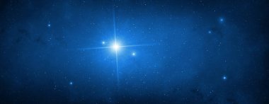 Shining stars in dark space. Panoramic universe background. Panoramic image of milky way galaxy.