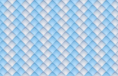 Kabartmalı kare deseni mavi ve gri renkte. Duvar kaplama motifi. Modern kare şekilli mavi arkaplan. ofis, ev ve çocuk odası dekorasyonu