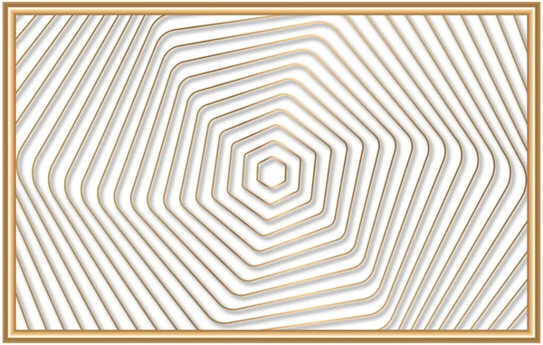 Patrón Rayas Geométricas Espiral Amarillo Dorado Sobre Fondo Blanco Decoración — Foto de Stock