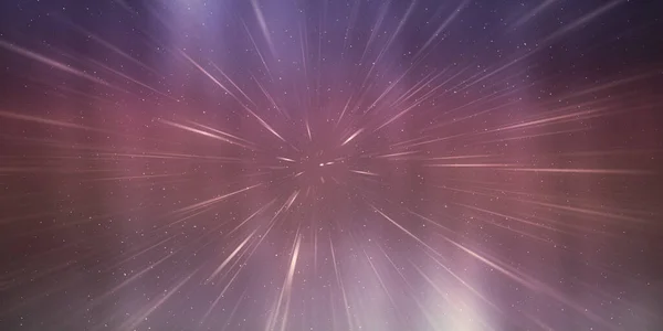 Explosion Étoiles Dans Espace Sombre Rayons Cosmiques Fond Univers — Photo