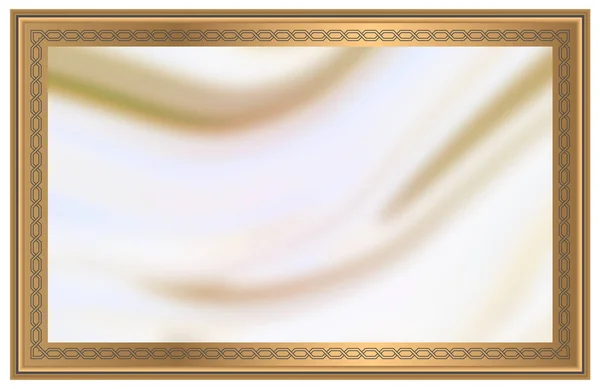 Stretch Ceiling Decoration Photo Golden Yellow Decorative Embossed Frame Silky — Stock Photo, Image