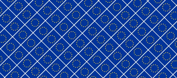 European union flag, seamless pattern background image. Can be used as banner, wallpaper, design element, sticker, print, book cover, wrapping paper, banner or presentation background.