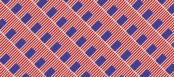 United States America Flag Seamless Pattern Background Image Can Used — Stock Photo, Image