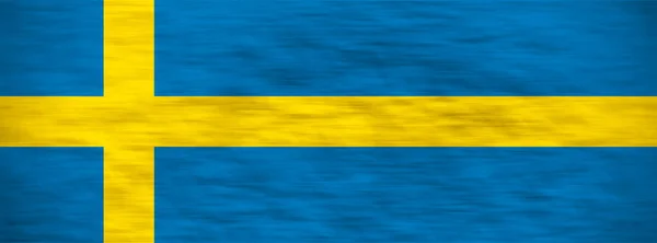 Swedish flag. Swedish flag horizontal and long view.