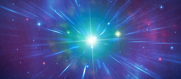 天の川銀河の星雲光と輝く星々 — ストック写真