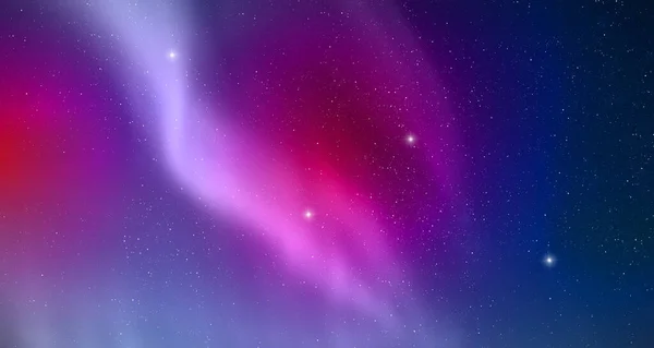 Μωβ Χρώμα Νεφέλωμα Φως Και Λαμπερά Αστέρια Στο Γαλαξία Μας — Φωτογραφία Αρχείου