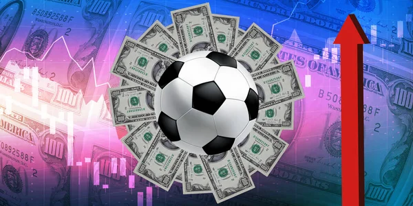 stock image Football transfer market. Football transfer concept background image. Transfer prices.