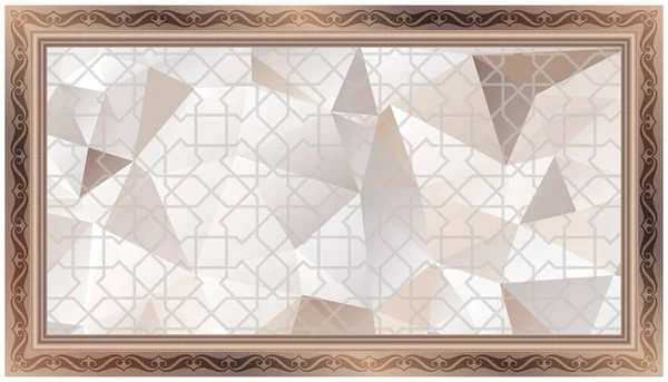 Triangolo Sfondo Modello Decorativo Cornice Può Essere Utilizzato Come Soffitto — Foto Stock
