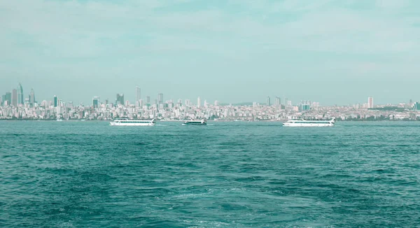 İstanbul şehir görünümü ve bosphorus görünümü