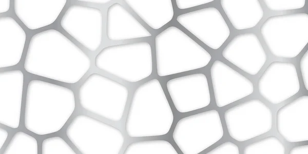 Voronoi Stijl Achtergrond Mesh Vormig Geometrisch Patroon Heldere Grijze Kleur — Stockfoto