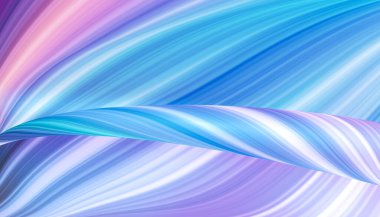 3D soyut neon renkli kıvrımlı kurdele, dalgalı doku.