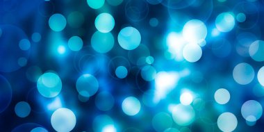 Mavi Bokeh ışığı. Odaklanmamış ışıklar arkaplan resmi.