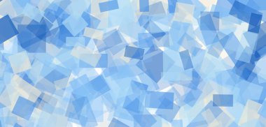 Mavi renkli geometrik kare desenli duvar kağıdı. Tasarım elemanı ve gerilme tavanı modeli olarak kullanılabilir