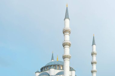 Türkiye 'deki cami manzarası. İslami arkaplan