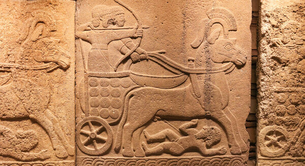 Хеттский резной каменный бой. Музей анатолийских цивилизаций, Анкара.